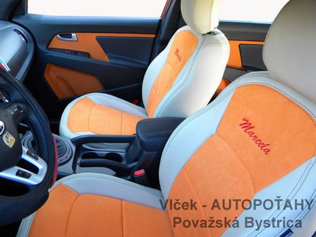 AUTOPOTAHY Kia Sportage, Alcantara s Logom, vlastný návrh, ORIGINAL PRODUCT MAD AUTOPOTAHY Kia Sportage, Alcantara s Logom, vlastný návrh, ORIGINAL PRODUCT MAD