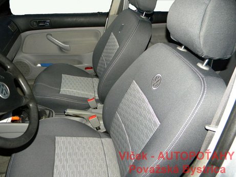 AUTOPOTAHY Volkswagen Golf 4. generácie, látková kombinácia, logo ORIGINAL PRODUCT MAD AUTOPOTAHY Volkswagen Golf 4. generácie, látková kombinácia, logo ORIGINAL PRODUCT MAD