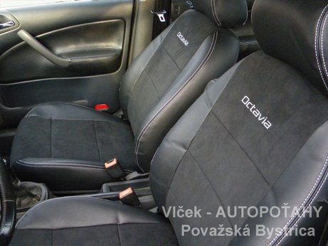 Škoda Octavia, predné sedadlá s logom, Alcantara, ORIGINAL PRODUCT MAD Škoda Octavia, predné sedadlá s logom, Alcantara, ORIGINAL PRODUCT MAD