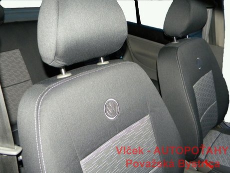 AUTOPOTAHY Volkswagen Golf 4. generácie, látková kombinácia, logo ORIGINAL PRODUCT MAD AUTOPOTAHY Volkswagen Golf 4. generácie, látková kombinácia, logo ORIGINAL PRODUCT MAD