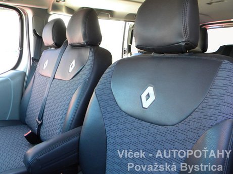 AUTOPOTAHY Renault TRAFFIC, Leather Look v kombinácii s látkou, ORIGINAL PRODUCT MAD AUTOPOTAHY Renault TRAFFIC, Leather Look v kombinácii s látkou, ORIGINAL PRODUCT MAD