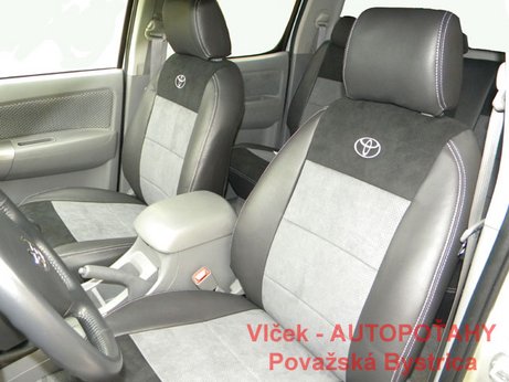 AUTOPOTAHY Toyota Hillux , interiér po zvýšení vnútornej výbavy, z látky do kože s Alcantarou + logo , ORIGINAL PRODUCT MAD AUTOPOTAHY Toyota Hillux , interiér po zvýšení vnútornej výbavy, z látky do kože s Alcantarou + logo , ORIGINAL PRODUCT MAD