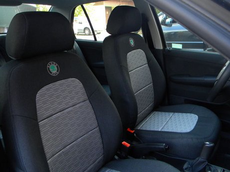 AUTOPOTAHY Škoda Fabia 2007   predné sedadlá s logom  ORIGINAL PRODUCT MAD AUTOPOTAHY Škoda Fabia 2007   predné sedadlá s logom  ORIGINAL PRODUCT MAD